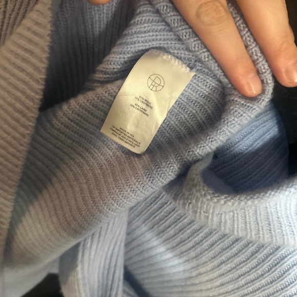 The Row light blue wool cashmere RIB KNIT Size Small - Picture 3 of 5